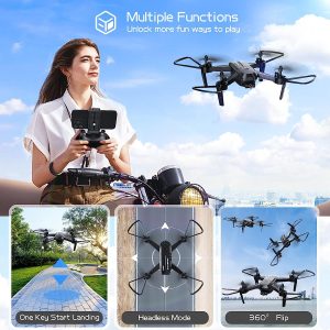 ferietelf t6 drone for adults 1080p hd rc drone fpv drone with camera 40 mins flight with wifi live video altitude hold 1 1