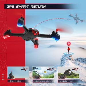 lm03 gps pro drone with 4k uhd camera for adults gps auto return 5ghz fpv rc quadcopter auto return home altitude hold f 1