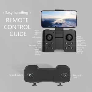 mini drone foldable pocket drone with 4k hd dual camera for adults kids beginner 24g wifi fpv live video hold headless m 4