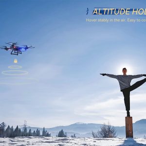 uranhub drone with camera for adults hd 2k live video drone for beginners and kids wgesture control voice control altitu 1