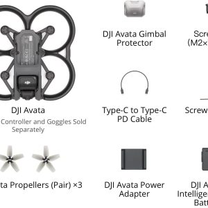 dji avata explorer combo first person view drone with camera 4k super wide 155 fov includes new rc motion 2 and goggles 1 1
