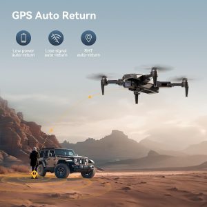rc viot gps drone with camera for adults 4k with brushless motors auto return home long flight time and distance5g wifi 1 1