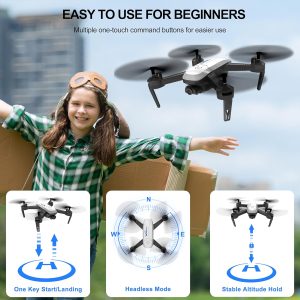 wipkviey drone with camera t6 rc 1080p drone for adults 30 minutes flight time hd fpv wifi live video uav with gesture s 1