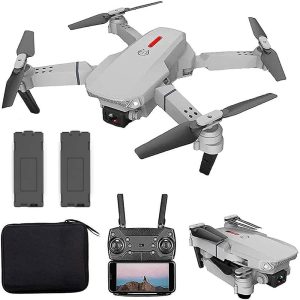 drone with 4k hd camera for adults and kids fpv live video rc foldable rc quadcopter helicopter kids toys 2 batteries 3d 1