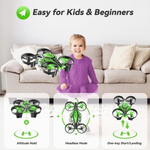 mini drone for kidsbeginnersadults small rc drone quadcopter with 2 in 1 race and fly modeled lightaltitude hold3d flip3 1
