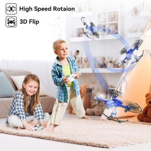 wipkviey drone for kid mini t16 remote control micro quadcopter for beginners with 12 mins flight time one key take offl 1