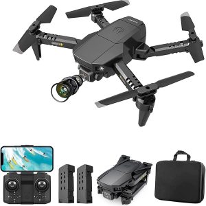 3t6b drones with camera for adult kid 1080p foldable fpv drone with 2 batteries carrying case altitude hold christmas to