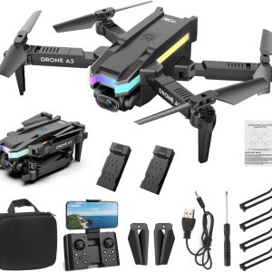 lightweight foldable mini drone 4k hd fpv daul camera drone with altitude hold 3d flips gestures selfie waypoint fly und