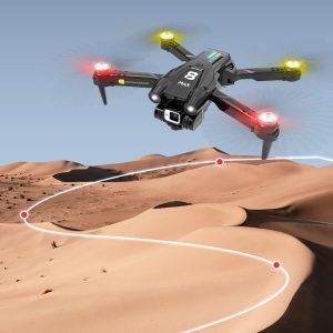 rc mini drone with dual hd camera and led light for adults kids foldable small remote control drone 50x zoom obstacle av