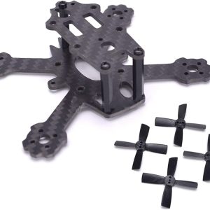 micro carbon fiber frame kit with 1935 propellerfit for elf x2 88mm 88 for mini rc indoor fpv racing drone quadcopter 11