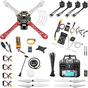 hawks work f450 drone kit to build frame pixhawk gps power module esc brushless motor prop battery rc transmitter receiv